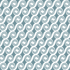 Sticker - curved geometric seamless pattern