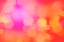 Dreamy Bokeh Effects In Shades Of Pink And Orange 