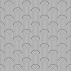Wall Mural - monochrome striped flaked seamless pattern