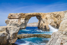 The Azure Window On The Island Of Gozo, Malta