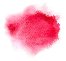 Red Watercolour Or Ink Stain With Watercolor Paint Splash 