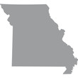 U.S. state of Missouri vector