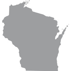 Wall Mural - U.S. state of Wisconsin
