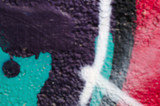Fototapeta Młodzieżowe - unscharfer Hintergrund eines Graffitidetails