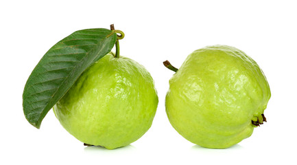 Wall Mural - Guava fruit isolated on the white background