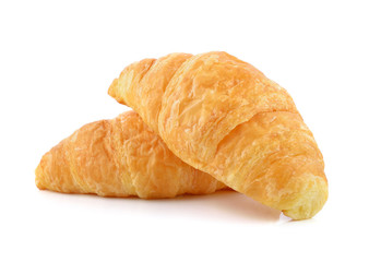 Wall Mural - Croissant isolated on white background