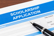 © wirojsid - Scholarship application form with pen