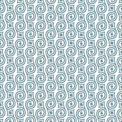 Wall Mural - Stylish seamless retro pattern with swirls