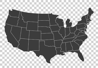Wall Mural - USA map