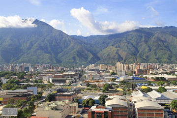 Wall Mural - Skyline of Caracas city, capital city of Venezuela.