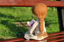 Braid Hair Brunette Textile Toy Doll