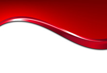Red Vector Metal Background With Wave And Space For Your Text
