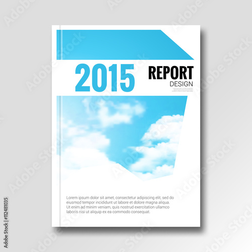 Download Cloud Sky Vector Annual Report Cover Brochure Flyer Magazine Design Layout Mockup Catalog Template Vector Illustration Stock Vector Adobe Stock