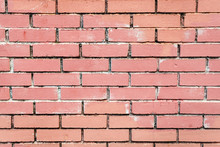 Pink Painted Brick Wall