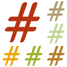 Hashtag Sign Illustration