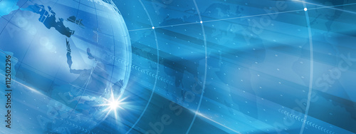 Cuadros en Lienzo Graphical modern digital world news background Concept Series 06