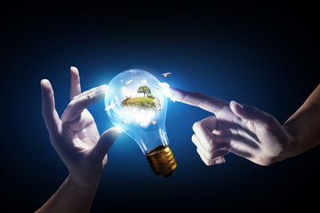 Wall Mural - concept of electric energy