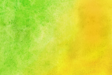Yellow-green Grunge In Watercolor