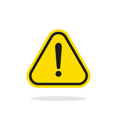 Warning sign vector icon