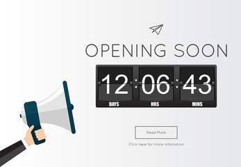 Wall Mural - Opening Soon for website template