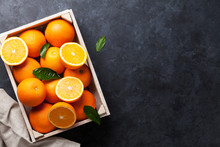 Fresh Orange Fruits Box