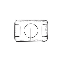 Sticker - Stadium layout sketch icon