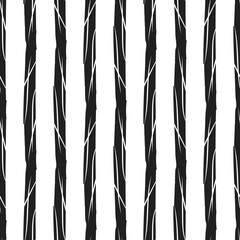 Wall Mural - grunge stripes seamless pattern. black and white vertical vintage texture. abstract lines hand retro