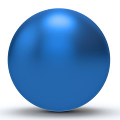3d blue sphere