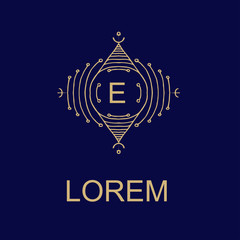 Wall Mural - set of elegant monogram design. vector illustration.