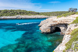 Fototapeta Do akwarium - Cala Mondrago - beautiful coast of Mallorca