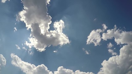 Wall Mural - Timelapse. The sky before a storm. storm, time,Clouds in a summer sky. 