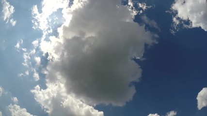 Wall Mural - Timelapse. The sky before a storm. Clouds in a summer sky. 