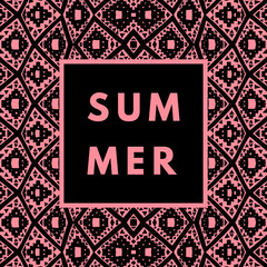 Aufkleber - Summer hipster boho background