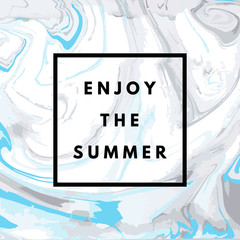 Aufkleber - Summer hipster marble background