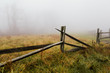 © Tyler Phenes - Broken wooden fence in rural setting