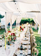 © Jen Huang Photo - Table settings at wedding party in marquee
