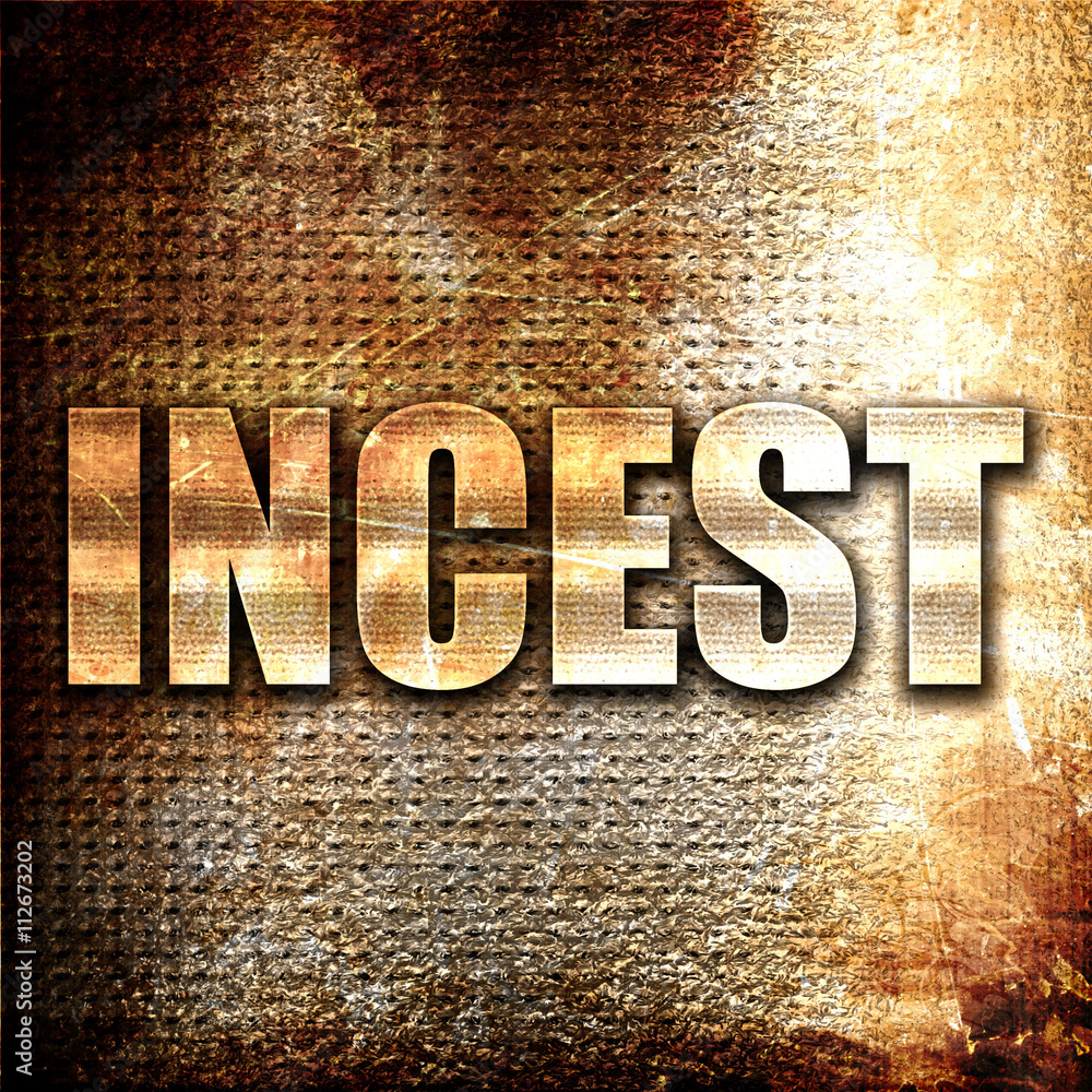 incest, 3D rendering, metal text on rust background Stock Illustration |  Adobe Stock