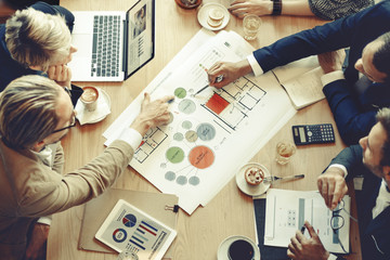 Wall Mural - business people meeting conference discussion corporate concept