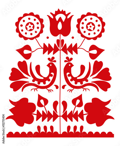 Obraz Dibond Słowiański ornament ludowy ze Słowacji