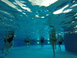 Menschen beim Aquaaerobic unter Wasser