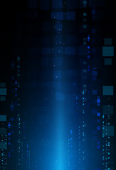 Wall Mural - Abstract background is of squares and small particles.Vector