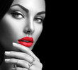 © Subbotina Anna - Beauty fashion woman portrait with perfect makeup and nails