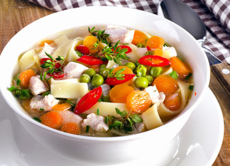  chicken soup with vegetables