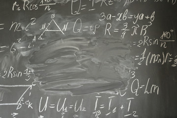 math formulas on black board