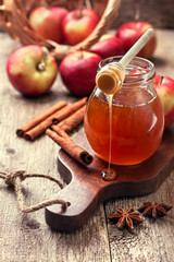 Poster - honey, apples, spices (toning)