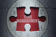 Time management puzzle concept