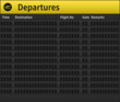 An empty airport timetable. Very detailed illustration of airport timetable.