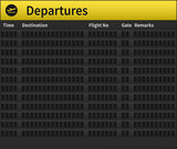 Fototapeta  - An empty airport timetable. Very detailed illustration of airport timetable.