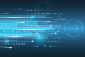 Wall Mural - abstract straight lines vector technological futuristic background.