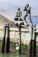 NEW YORK CITY - MAY 7, 2013: American Merchant Marines Memorial In New York City